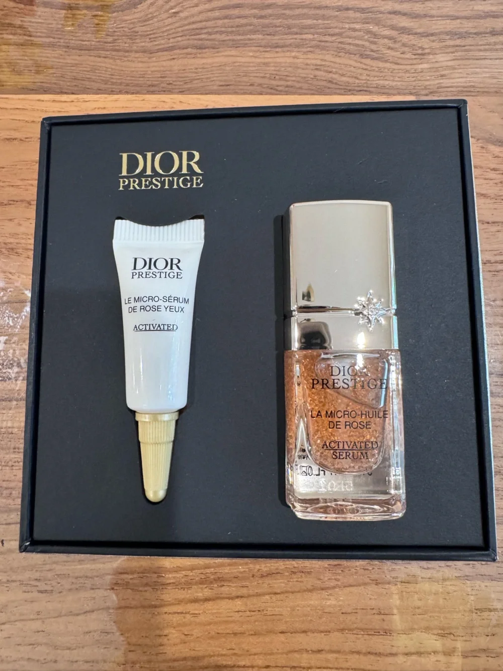 Dior Prestige Rose Micro-Activated Serum — Rose Gold & White